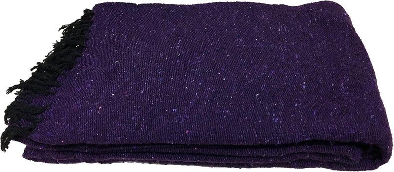 Open Road Goods Solid Color Mexican Yoga Blanket – Large Handwoven Throw for Yoga, Beach, Camping or Home – Soft and Durable Cotton Blend - Image 1